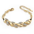 Goldenes Blattarmband, Diamant, Mode -Nobelschmuck, Anhänger, Schmuck